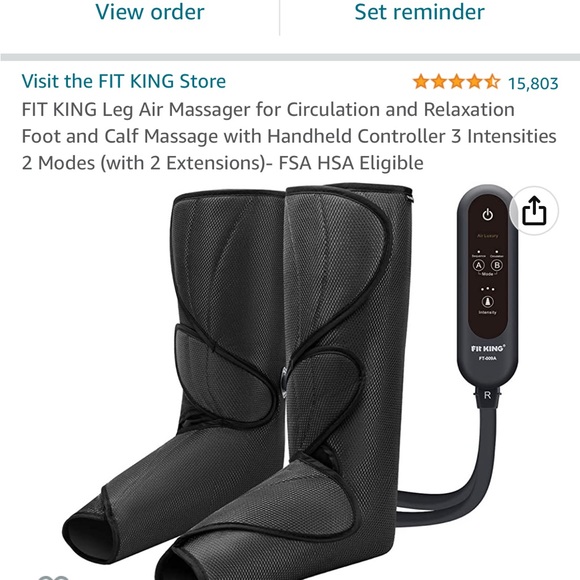 Leg, calf, and foot massager boots. NWOT in box. - Picture 3 of 5